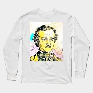 Edgar Allan Poe Portrait | Edgar Allan Poe Artwork 2 Long Sleeve T-Shirt